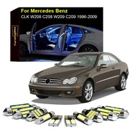 Canbus Interior Lights LED Bulbs Kit For Mercedes Benz CLK Class Coupe W208 C208 W209 C209 1996-2009