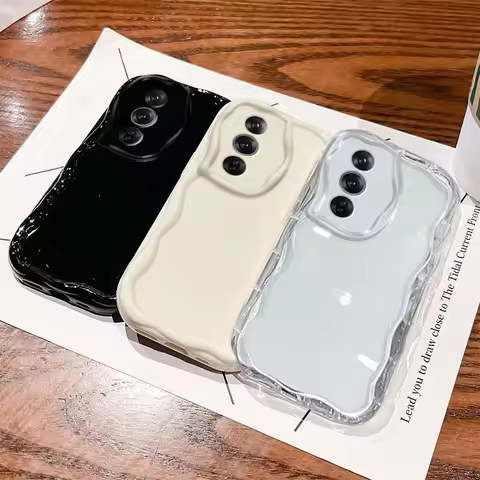 For Oppo A3 Pro 5G Phone Case Oppo A80 5G Case Oppo K12X 5G OPPO A3 Pro 5G Clear TPU Wave Soft Case 