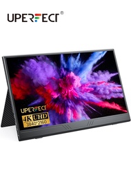 UPERFECT 4K Portable Monitor 15.6 3840X2160 UHD IPS Computer Gaming Display HDR W/Speakers & Smart C