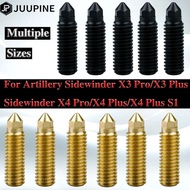 3D 1/2/3/5/10PCS Nozzles For Artillery Sidewinder X3 X4 Plus/Pro/X4 Plus S1 0.4mm Hotend Hard Brass 