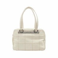 Chanel Chocolate Bar 冰格 牛皮 純色 萎格 字母 Logo 標誌 冰格紋 中古 單肩包