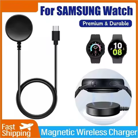 For Samsung Galaxy Watch 8/7/6 Classic/5/5 Pro/4 Classic Charger USB-C Type C Charger Smart Watch Ch