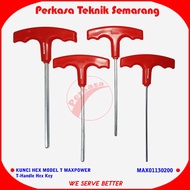 MAXPOWER HEX KEY MODEL T 2mm 3mm 4mm 4.5mm T-HANDLE HEX KEY