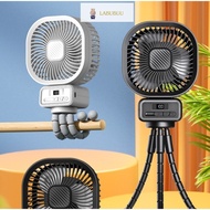 Strong Wind Long Battery baby stroller portable Outdoor Fan / Table Fan 5000mah