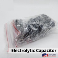 120PCS 1uF-470uF Electrolytic Capacitor