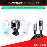 UGREEN Uno Robot Gan 65W Fast Charger ( Grey / Pink Blue / Purple ) / Uno Type-C Fast Charging Cable