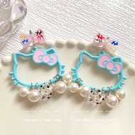 Cute kt Cat Earrings Female New Style Earrings Unique Unique Exaggerated Earrings