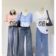 OVERSIZE V NECK T-SHIRT | MATINEE V NECK T SHIRT WOMEN