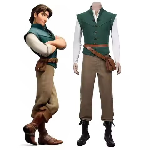 Flynn Rider Tangled Rapunzel Cosplay Costume Adult Carnival Uniform Halloween Anime Halloween Costum