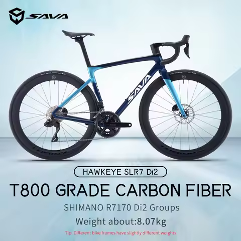 SAVA 2025NEW HAWKEYE SLR7 Carbon Fiber Road Bike with Shimano 105 DI2 R7170 Component Hydraulic Disc