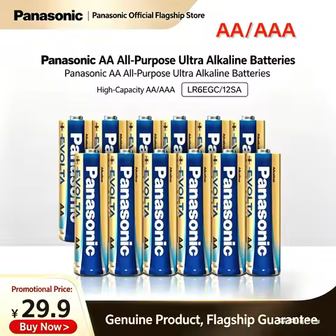 Panasonic 1.5V AA AAA Alkaline Battery Smart Door Lock LR6 LR03 4-40PCS 10 Year Shelf Life Leak Proo