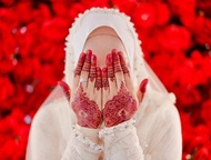 Jasa Lukis Henna Wedding/ Red henna pernikahan/ inai pengantin