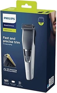 Philips Series 3000 Beard & Stubble Trimmer with Stainless Steel Blades - BT3206/13