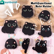 2/4/8Pcs Black Cat PP Clip - Home Storage Supplies - Food Seal Clamps - Student Stationery - Note Gr