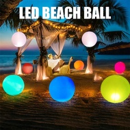 ลูกบอลไฟ Led ส่องสว่างกันน้ำ16พีวีซีสี,ลูกบอลชายหาดลูกบอลกระพริบทำให้พองได้ลูกบอลฟองอากาศควบคุมระยะไกล