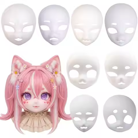 New 3D Cosplay Kigurumi Base Beast Skull Mask DIY Animal Fursuit Head Base Plastic Fursuit Mask Anim