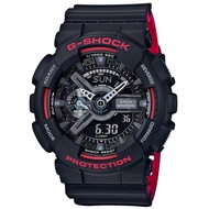 CASIO ORIGINAL - CASIO G-Shock - GA-110HR-1A - Men - Black Red - Rubber - Jam dunia JD17 # Jam Tanga