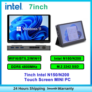 7 inch Alder Lake N305/N200/N150 Touch Screen Mini PC Windows 11 LPDDR5 WiFi6 BT5.2 Desktop Computer