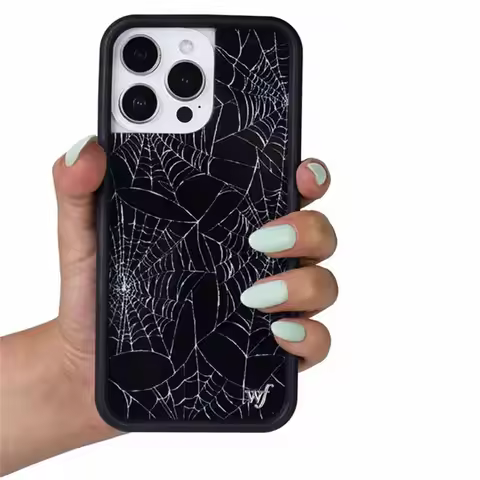Wildflower INS Itsy Bitsy Spider web Phone Case for iPhone 17 16 15 14 13 12 Pro Max Plus WF Fashion