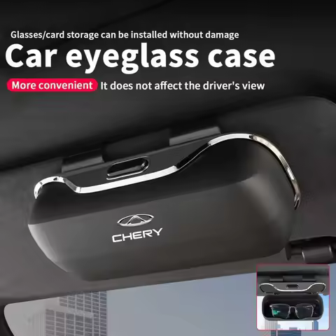 Car Sun Visor Glasses Case Multifunctional Holder Sunglasses Box For Chery Tiggo 5 2 3 7 PRO 8 5X Am