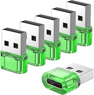 USB Male to USB C Adapter 6 Packs,USB to USB C Super Fast Charging & OTG Function, USB-A totype-C Ad