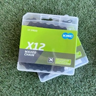 KMC 12 Speed X12 Waxed Chain Black