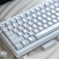 【Porcelain Feeling】White Similar Porcelain Keycaps Cherry Profile PBT Dye Sublimation Madlion Simple