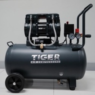 ปั๊มลมOil free TIGER JAGUAR-50 50ลิตร 50L ปั๊มลมชนิดเงียบ แบบไร้น้ำมัน ปั๊มลมออยฟรี ปั้มลมออยฟรี ปั้