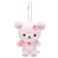 櫻花鬆弛熊毛公仔掛飾吊飾