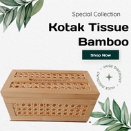 Awitali Vernish Bamboo Tissue Box Woven Bamboo Tissue Holder Basket