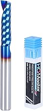 HQMaster O Flute CNC Router Bit Carbide Upcut Single Flute End Mill CNC Milling Cutter for Acrylic, 