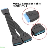 dusur USB 3 0 19Pin 20Pin Header Splitter USB 3 0 to 19pin DualPort Header Adapter Sockets Splitter