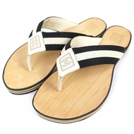 狀況極佳的 CHANEL G24999 ENTRE DOIGTS Coco Mark 木質人字拖，米色和黑色，35 碼，帶盒子，西班牙製造。