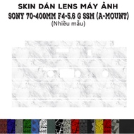 Sony 70-400mm f4-5.6 G SSM Lens Skin (A-mount) (Many models) | Decal Film 3M camera lens protection 