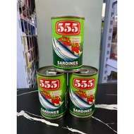 555 SARDINES IN TOMATO SAUCE 155G for 3pcs