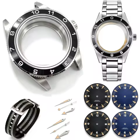 41mm 007 James Bond Watch Case No logo For Seiko Omega Seamaster 300 Spectre NH35 ETA2824 8215 Autom