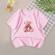 Baby Boy Shirt Big Girl Cotton T-shirt Unisex Kids Tshirts Baju Budak Perempuan 12 Tahun Murah Child Clothing