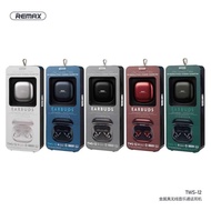 REMAX TWS EARBUDSTWS-12-WIRELESS CHARGING 5.0-CHARING BOX 350MAH-PLAY TIME 4.5H