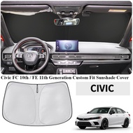 Honda Civic 10th 11th Generation Civic FC FE Custom Fit Windscreen Sunshade Cover