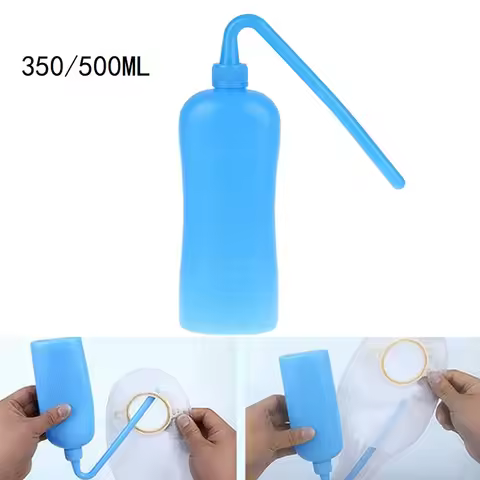 350/500ML Bag Cleaning Bottle Ostomy Cleaner Bidet Anal Colostomy Wash Bottles Stoma Pouches Sprayer