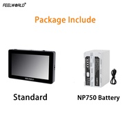 FEELWORLD F5 Pro V4เวอร์ชัน6นิ้วบนมอนิเตอร์ฟิลด์สำหรับกล้องถ่ายรูป DSLR หน้าจอสัมผัส IPS FHD1920x108