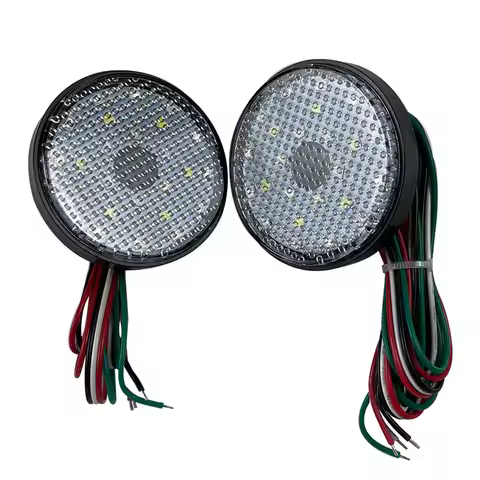 Car LED Rear Bumper Light 58MM For Toyota Alphard RAV4 Highlander Pair