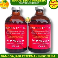 BIOPROS TP FORTE 100ml - ATP Vitamin Mineral Penguat Otot Hewan Ternak