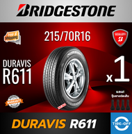 Bridgestone 215/70R16 DURAVIS R611 ยางใหม่ ผลิตปี2025 ราคาต่อ1เส้น มีรับประกันจากโรงงาน แถมจุ๊บลมยาง