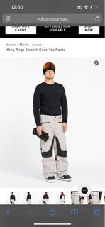 三折‼️Volcom Mens Rnge Stretch Gore-Tex Snow Pants - 滑雪褲