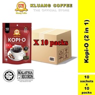 [23g X 10 Uncang x 10packs]Kluang Coffee Kopi O 2 in 1 With Sugar