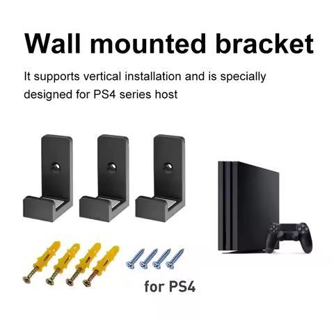 Wall Mount For PS4 Universal Controller Holder Stand Storage Rack with Screws For PS4 Pro/ PS4 Slim 