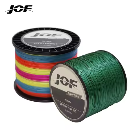 JOF X8 Braided Fishing Line 1000M 500M 300M 8 Strands MultiColor Multifilament Saltwater PE Line 20 