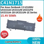 C41N1715 15.4V 50Wh Laptop Battery UX331UN-EG105 For Asus Zenbook 13 U3100U UX331UA UX331UN UX331FN 