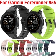 Soft Silicone Strap For Garmin Forerunner 955 Sport Wristband Bracelet For Garmin Forerunner 955 Rep
